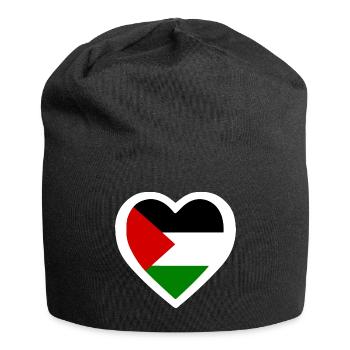 Palestina herz - Jersey-Beanie - Schwarz - Vorne