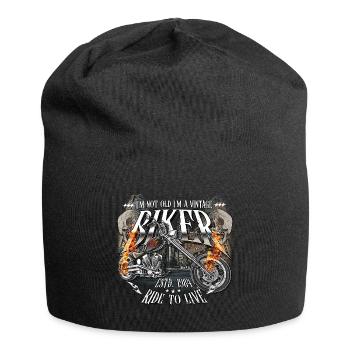 1984 Vintage Anniversaire Biker Chopper Moto - Bonnet en jersey - noir - Devant