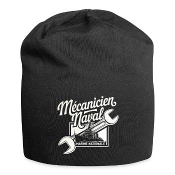 Mécanicien Naval Marine Nationale - Bonnet en jersey - noir - Devant
