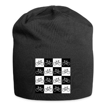 Damier De Vélos Pour Cycliste - Bonnet en jersey - noir - Devant