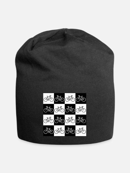Fahrrad-Checkerboard für Radfahrer - Jersey-Beanie - Schwarz