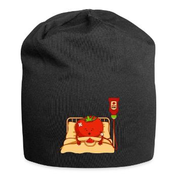 Tomato on sick leave - Jersey Beanie - black - Front