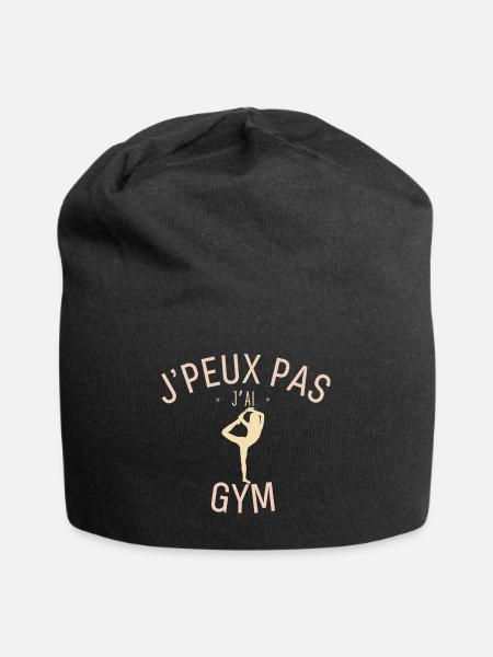 J'peux pas j'ai Gym - Bonnet en jersey - noir