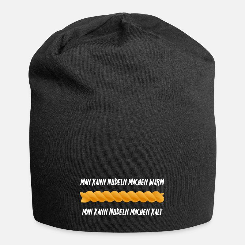 Die Nudel - Jersey-Beanie - Schwarz