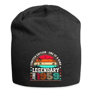 Legend June 1959 63rd Birthday Gift Men - Jersey Beanie - black - Front