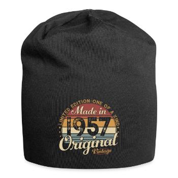 Vintage 1957 Vintage Retro Cadeau d’anniversaire - Bonnet en jersey - noir - Devant