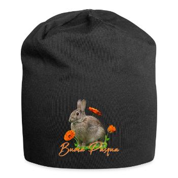 buona pasqua - Jersey-Beanie - Schwarz - Vorne