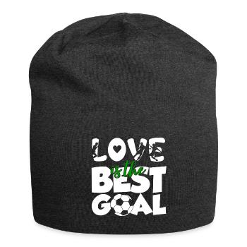 14. Februar Valentinstag-Geschenk Fussball Trainer - Jersey-Beanie - Anthrazit - Vorne