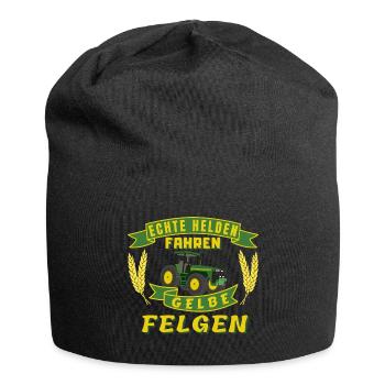 Echte Helden - Jersey-Beanie - Schwarz - Vorne