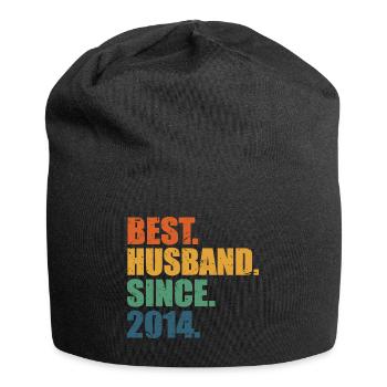 Best Husband Since 2014, 9 Years Anniversary Gift - Jersey Beanie - black - Front