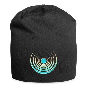 Amulette de lune force de 7 wicca porte-bonheur magie - Bonnet en jersey - noir - Devant