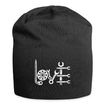 Mechanics love - Jersey Beanie - black - Front
