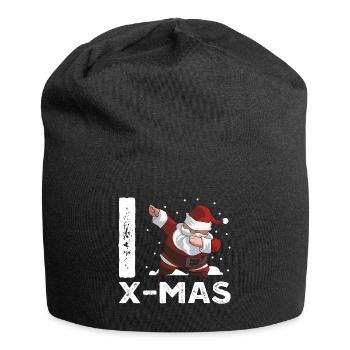 I love Christmas Dabbing Santa Claus - Jersey Beanie - black - Front