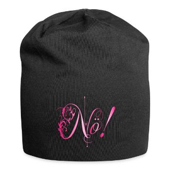 Nö! - Jersey-Beanie - Schwarz - Vorne