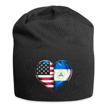 Nationalité du pays du drapeau nicaraguayen États-Unis - Bonnet en jersey - noir - Devant