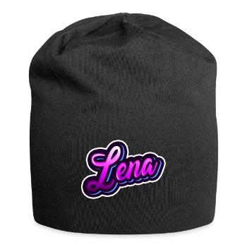 LENA - Your personalized design - Jersey Beanie - black - Front