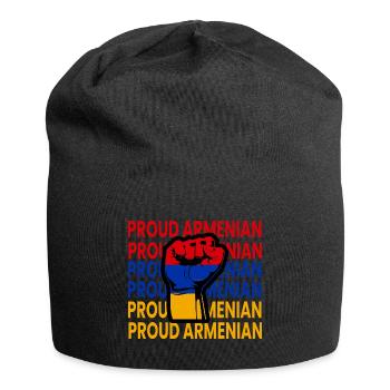 Armenia Faust Armenia Flag Armenian Pride - Jersey Beanie - black - Front
