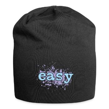 easy - Jersey-Beanie - Schwarz - Vorne