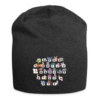 Funny alligator lover crocodile gator zoo animal - Jersey Beanie - charcoal grey - Front