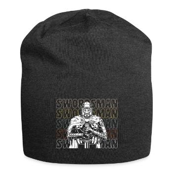 Schwert Geek Fechten - Jersey-Beanie - Anthrazit - Vorne