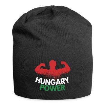 Hungary Hungary Flag Power Hungarian Pride - Jersey Beanie - black - Front