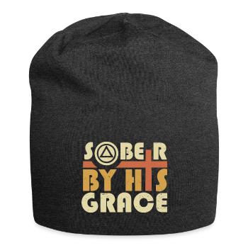 Glauben Nüchternheit trockener Alkoholiker Christ - Jersey-Beanie - Anthrazit - Vorne