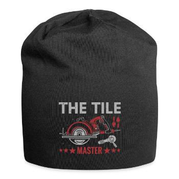Beruf Bester Fliesenleger Geschenk-Idee - Jersey-Beanie - Schwarz - Vorne