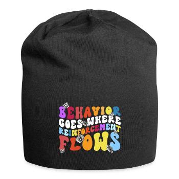 Aba therapist Behavior analyst Psychologist - Jersey Beanie - black - Front