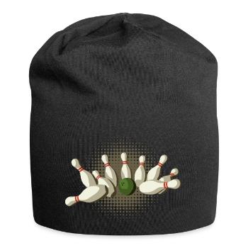 Strike Kegeln - Jersey-Beanie - Schwarz - Vorne