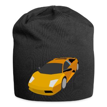 Rennauto - Jersey-Beanie - Schwarz - Vorne