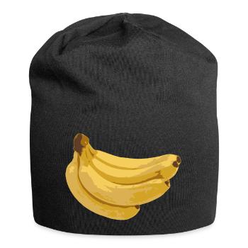 Bananen - Jersey-Beanie - Schwarz - Vorne