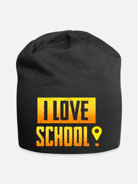 i love school - Jersey-Beanie - Schwarz