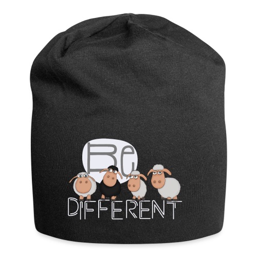 Be different Shirt: Einzigartige Schafe - Jersey-Beanie