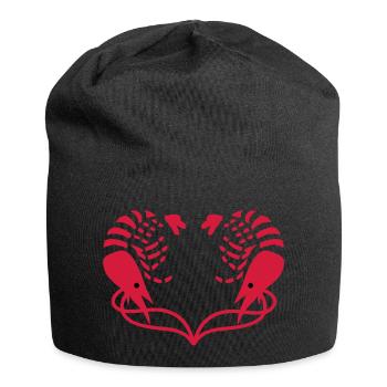 Coeur de Crevettes - Bonnet en jersey - noir - Devant