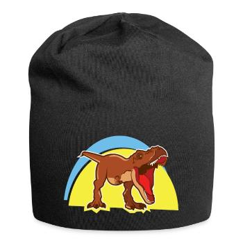 Fleischfresser Dinosaurier T-Rex Tyrannosaurus - Jersey-Beanie - Schwarz - Vorne