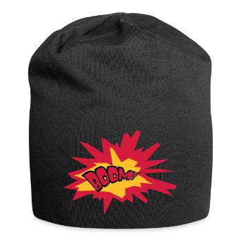 flèche texte feu flamme chaud tnt dynamite exploser - Bonnet en jersey - noir - Devant
