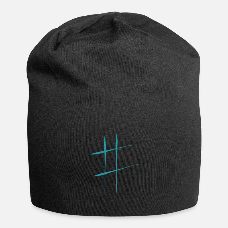 hashtag - Bonnet en jersey - noir