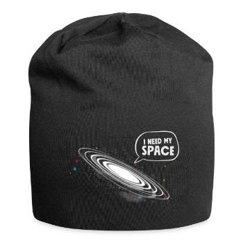 Astronaute drôle astronaute j'ai besoin de mon espace - Bonnet en jersey - noir - Devant