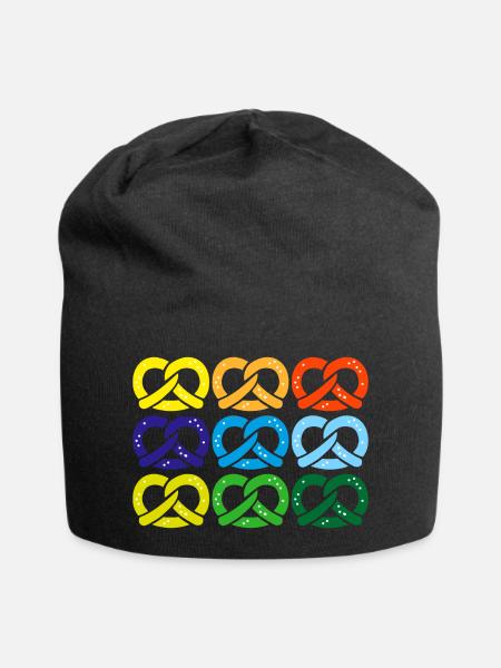 brezel salzbrezel - Jersey-Beanie - Schwarz