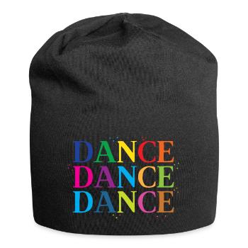 danse danse danse danse en arc-en-ciel - Bonnet en jersey - noir - Devant