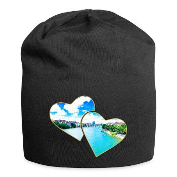 Basel - Jersey-Beanie - Schwarz - Vorne