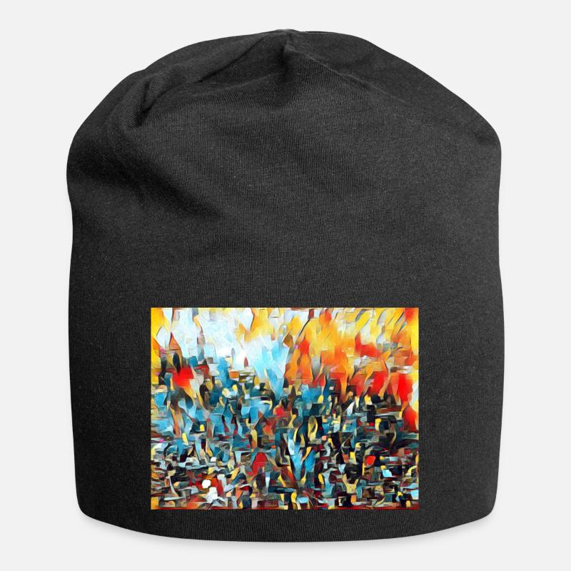 Modern art - Jersey Beanie - black