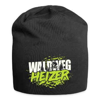 MTB Downhill Mountainbiker - Waldweg Heizer - Jersey-Beanie - Schwarz - Vorne