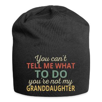 Ne peut pas me dire quoi faire Pas ma petite-fille, je - Bonnet en jersey - noir - Devant