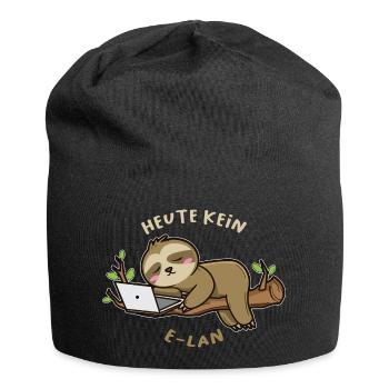Homeschooling Homeoffice School Pupil E - Lan w- - Jersey Beanie - black - Front