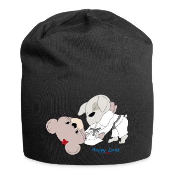 Happy Louis - BJJ - Jersey Beanie - black - Front