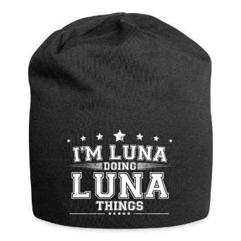 Luna - Jersey-Beanie - Schwarz - Vorne