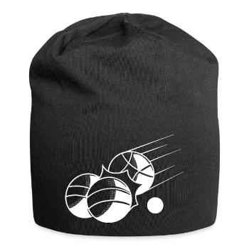 Boules de boule pour Bouler Boules Boulekugel - Bonnet en jersey - noir - Devant
