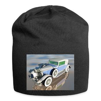 Oldtimer, Auto, Automobil, Geschenkidee - Jersey-Beanie - Schwarz - Vorne