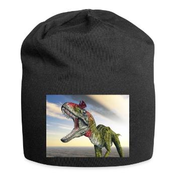 Dinosaurier Cryolophosaurus - Jersey-Beanie - Schwarz - Vorne